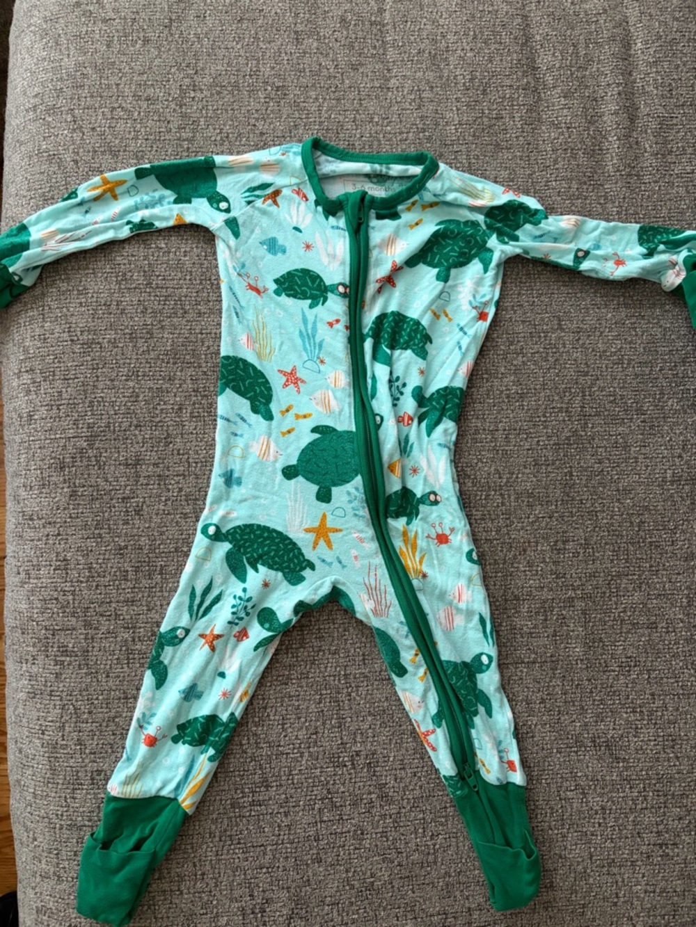 Little Sleepies Sea Turtle Friends zippy 3-6m